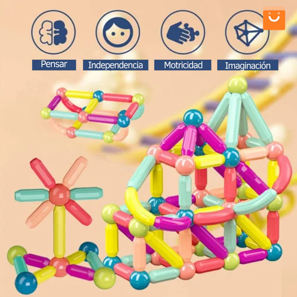 💙Juguete Educativo De 36 piezas magnéticas